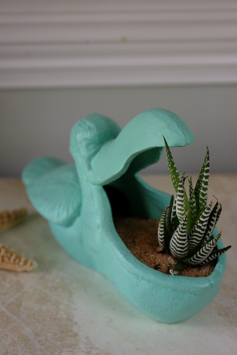 Beach Decor Pelican Planter "Gertrude the Pelican"