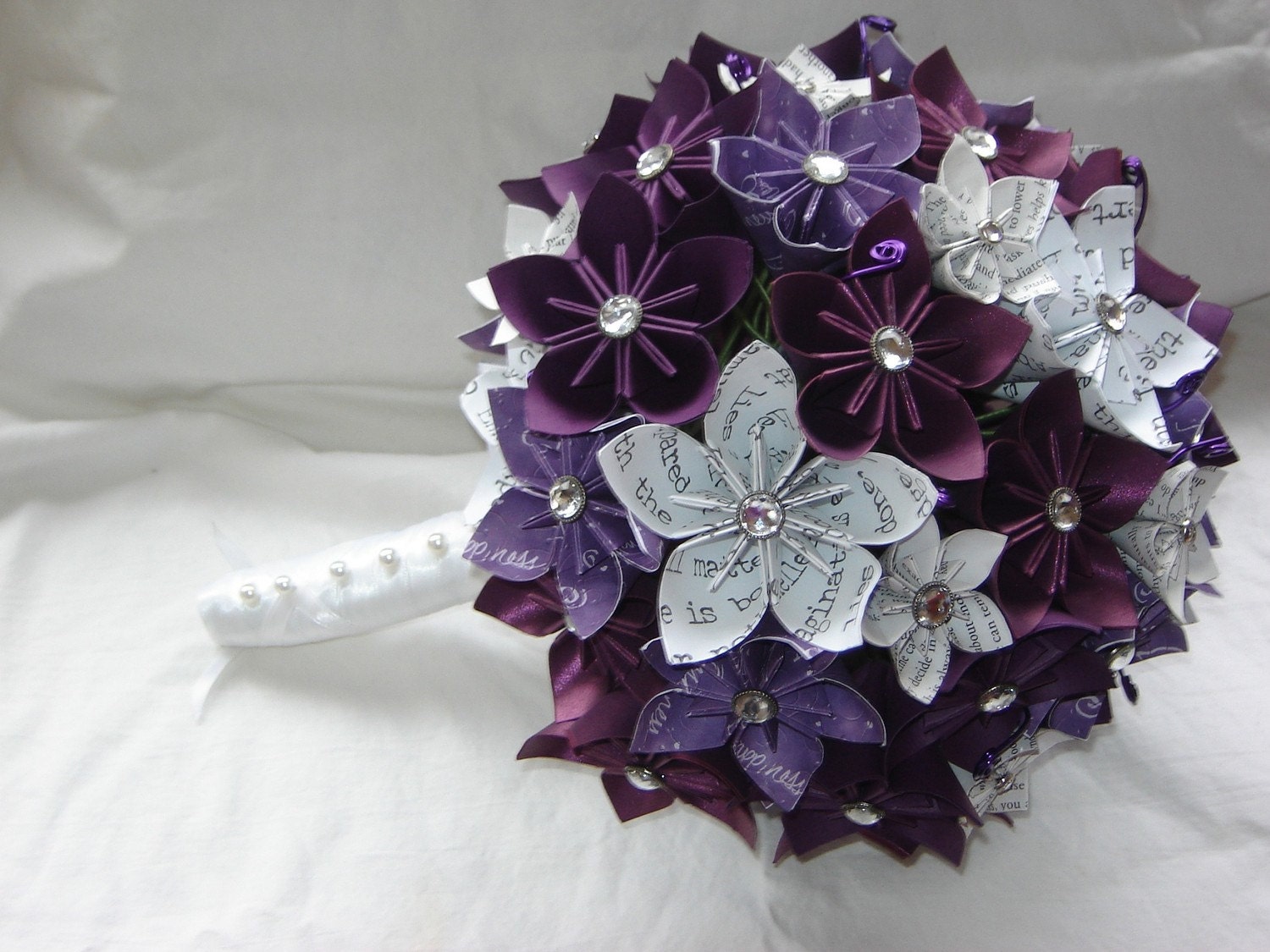 Paper Kusudama Origami Flower Wedding Bouquet - Customized