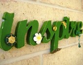 Green Inspire Wall Sign