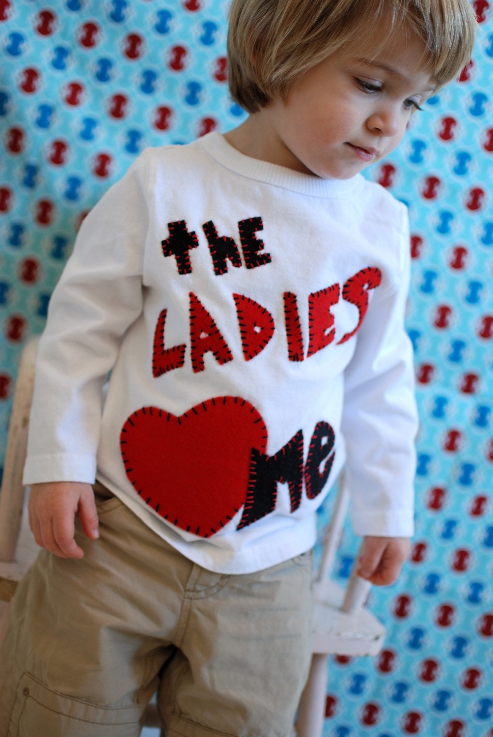 Valentines day shirt, Ladies love me, Valentines day baby boy, shirt, 12 months, 18 months, 2 T, 4 T, 6t and youth