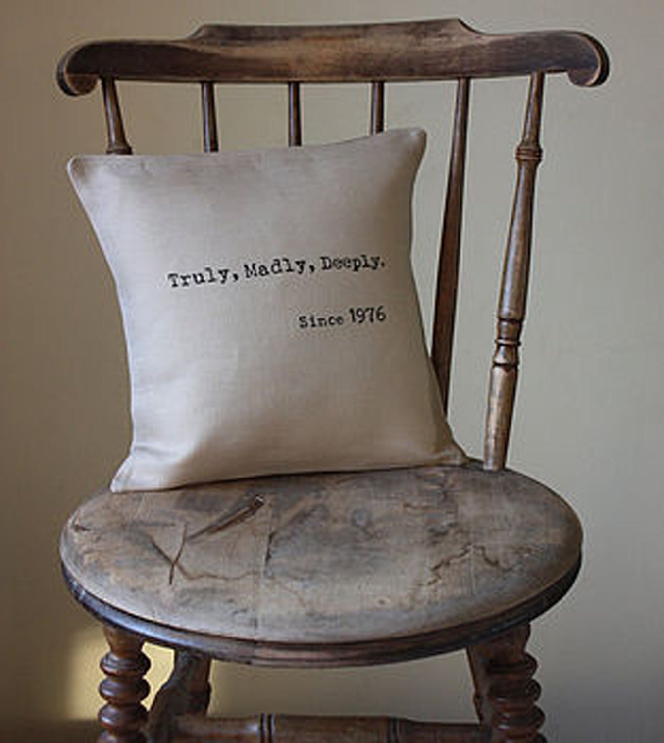Truly Madly Deeply Pillow Cover