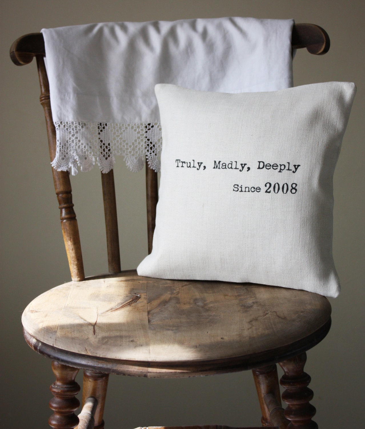 Truly Madly Deeply Pillow Cover