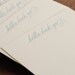 Holla Back, Yo (an almost proper conversation card in 6 letterpress printed notecards & envelopes)
