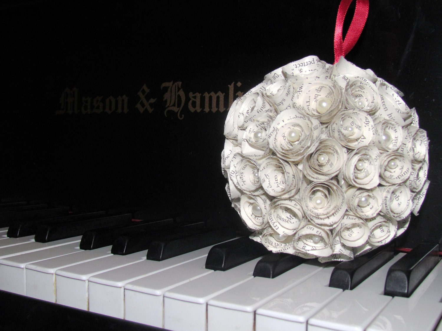 Paper Rose Twilight Ornament