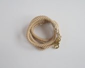 SALE 20% off Rope Dog Leash: Fawn, Medium