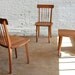 modern walnut dining chair