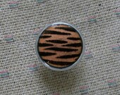 Enameled Copper custom cabinet knobs / Tiger / Copper Enamel Drawer Pulls