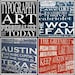 Austin Destinations Art - Ombre Style