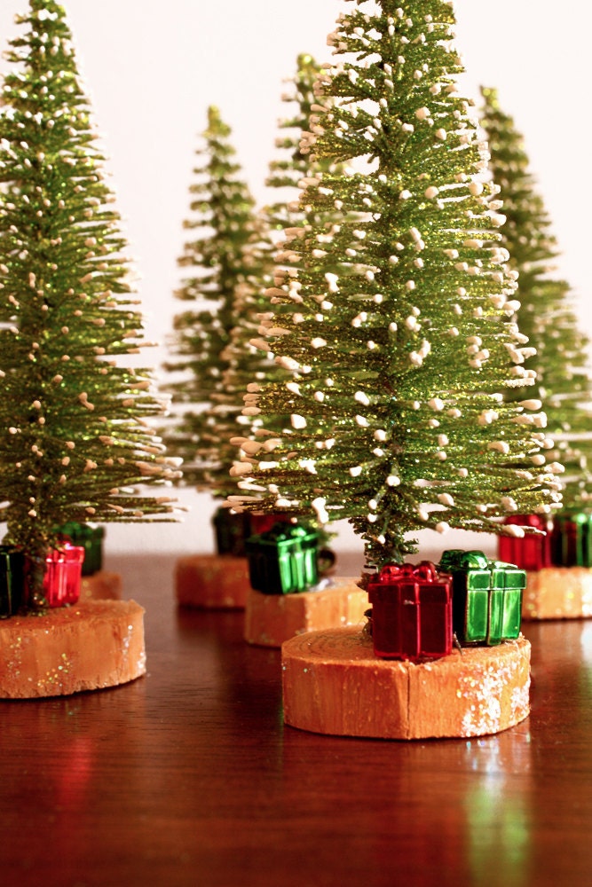 LAST SET - Mini Christmas Trees - Set of 6