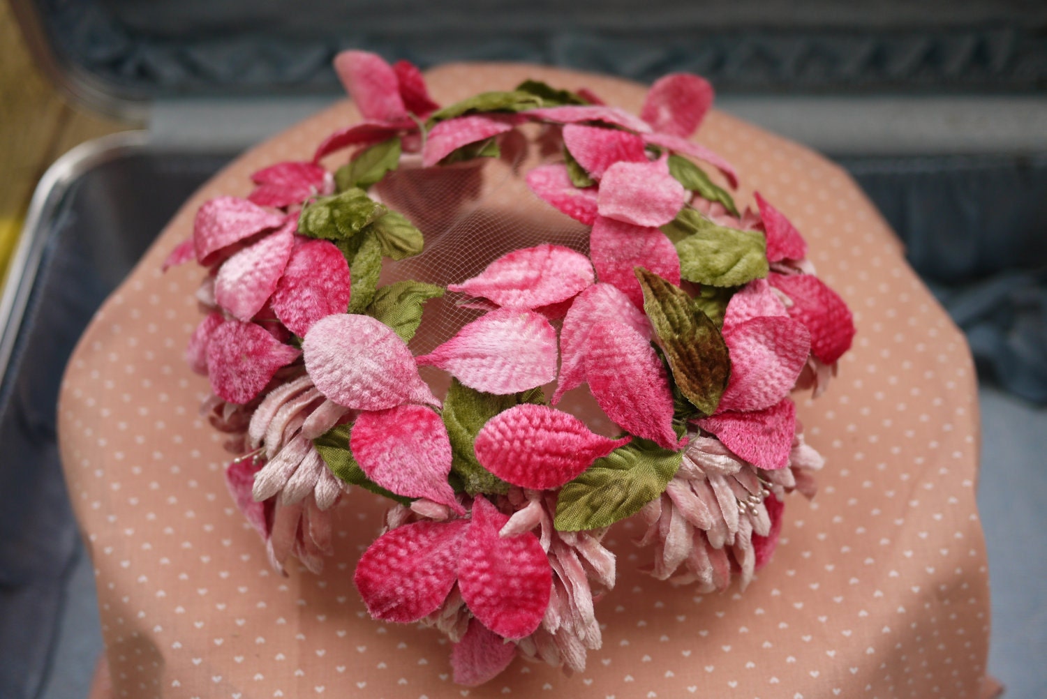 1950's/1960's Velvet Flower Crown