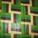 1 and 3/4 yard of Green Kente African wax print