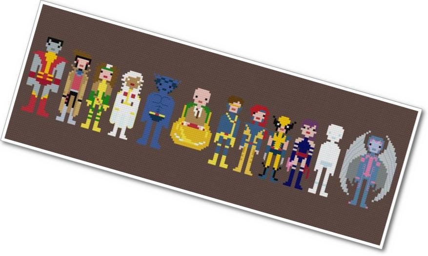 Pixel People - X-Men - PDF Cross-stitch Pattern - INSTANT DOWNLOAD