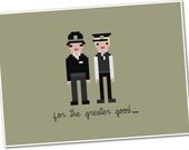 Pixel People - Hot Fuzz - Cross stitch PDF Pattern - INSTANT DOWNLOAD