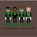 Pixel People - Green Lanterns of Sector 2814 - PDF Cross Stitch Pattern - INSTANT DOWNLOAD