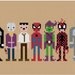 Pixel People - Spider-Man & Villains - PDF Cross-stitch Pattern - INSTANT DOWNLOAD