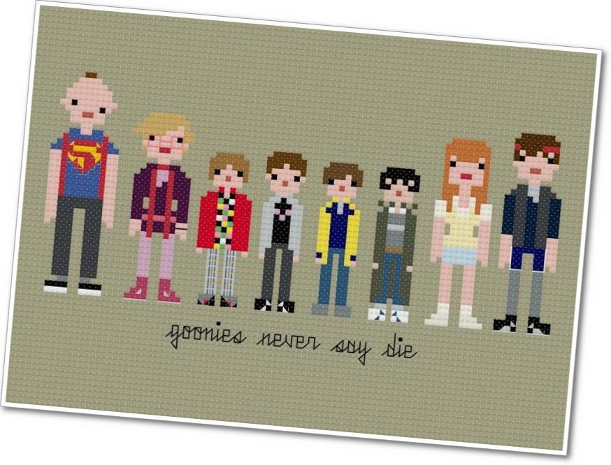 Pixel People - The Goonies - PDF Cross-stitch Pattern - INSTANT DOWNLOAD