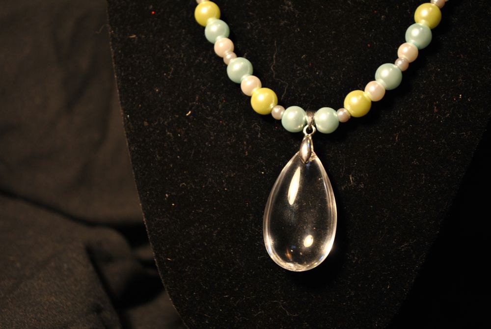 Glass Pearl with Pendant