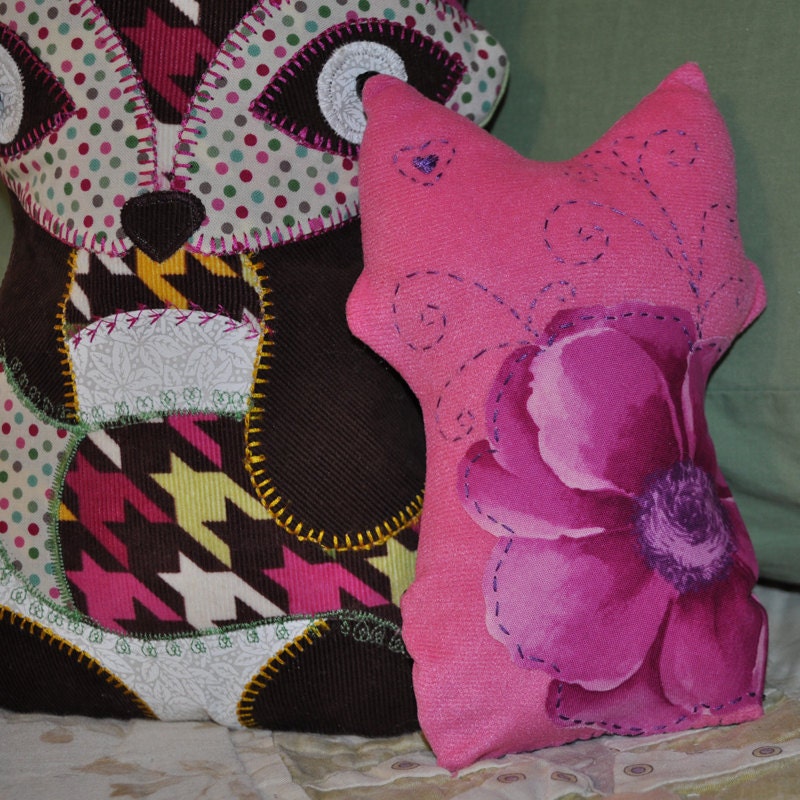 Fox Pillow Sewing Pattern - Fox Plushie PDF Sewing Pattern H101