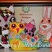 Animal Pillow Sewing Pattern Bundle, Fox, Owl, Bunny Plushies - 3 Animal Plushie Pillow PDF Sewing Patterns Only 11.00