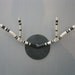 Small Antler Hook W/Stripes (Blk/Ivory)