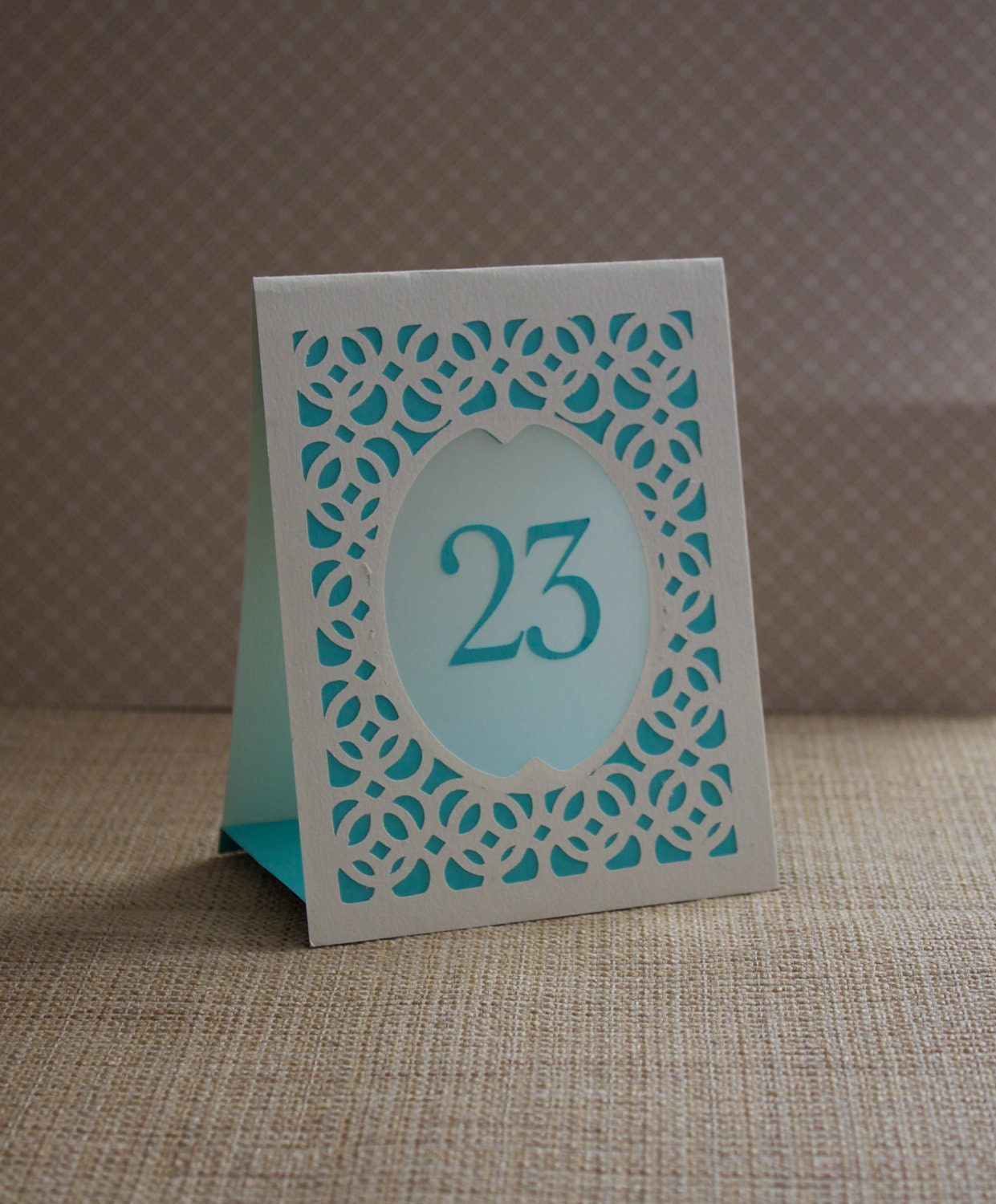 Wedding Table Numbers, Wedding Table Markers, Table Markers, Table Cards  - BRIDGE Style B