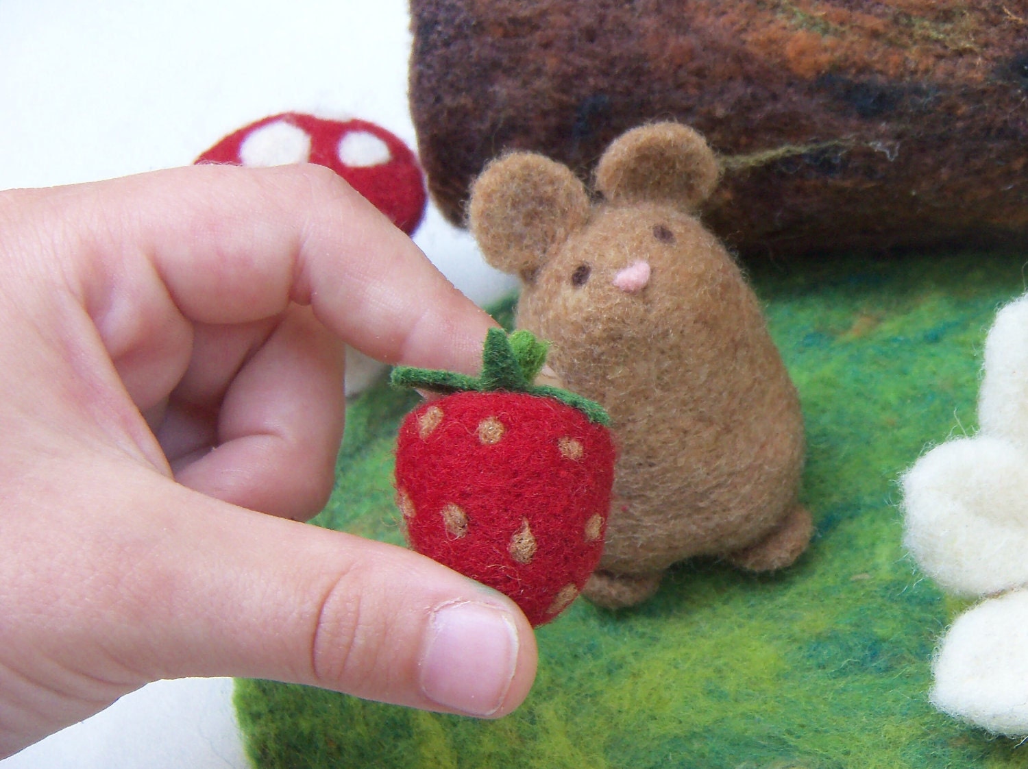 Felted Mice - Mouse-tacular Playscape - Needle Felted Mouse House Play Set