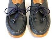 Vintage Clarks Blue Oxford Heels - Size 7 N
