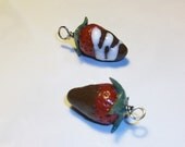 Pendant/Charm-Chocolate Covered Strawberry w/Dark and/or White Chocolate