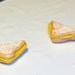 Grilled Cheese Sandwich Earrings -Tiny Handmade Polymer Jewelry