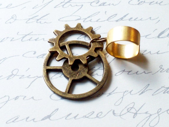Steampunk Ear Cuff // No Pierce