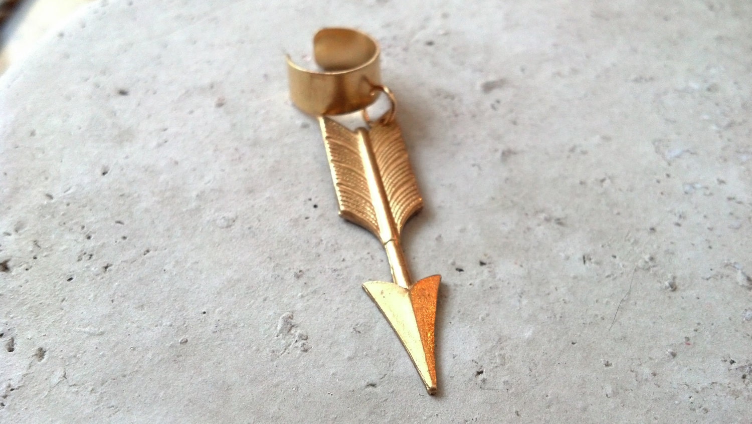 Gold Arrow Ear Cuff // The Hunter