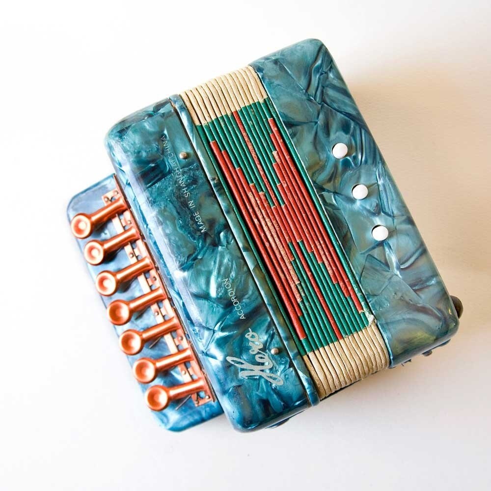 1940s Hero Toy Accordion by twosparrowsvintage on Etsy