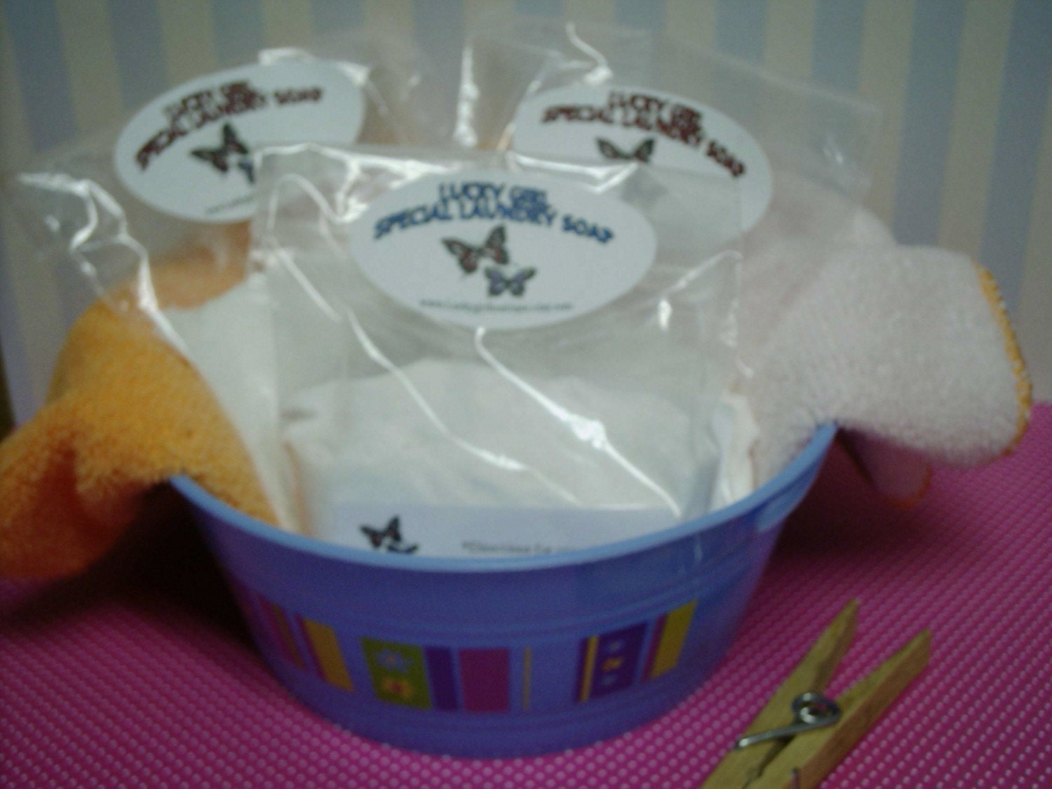 Natural BABY Laundry Detergent Soap Sampler--Great on Cloth Diapers--FREE SHIPPING