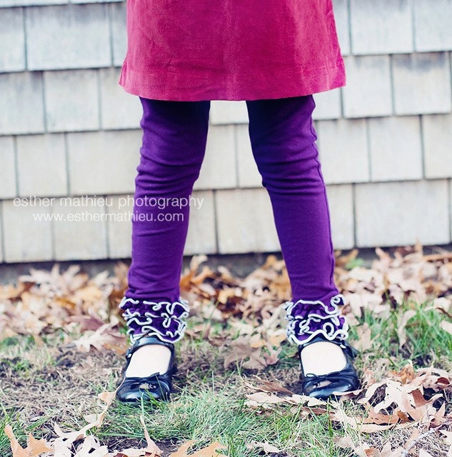 Girls Pants - Ruffle Leggings - Legwear