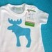 Turquise Moose - Bodysuit / Onesie / 12-18 M