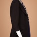 Three-quarter sleeve chiffon blazer J008 / Black blazer/ black jacket/blazers