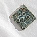 Ceramic Focal Pendant - Snowball Fight (OOAK Clay Pendant)