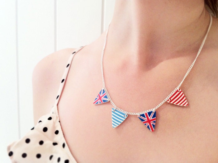British Bunting Necklace