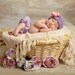 NEWBORN Baby Girl Hat, Baby Girl Beanie, Crochet Flapper Hat, Lavender, Rose and Pink Flower. Professional Photo Props. Baby Gift, Kids.