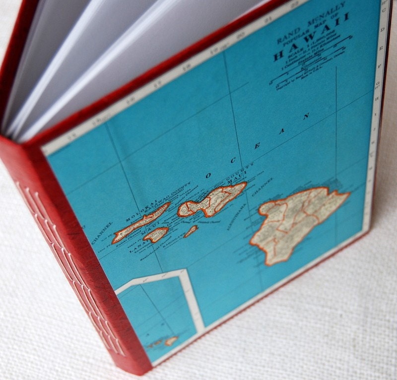 Large Handbound Journal - Hawaii Islands Book