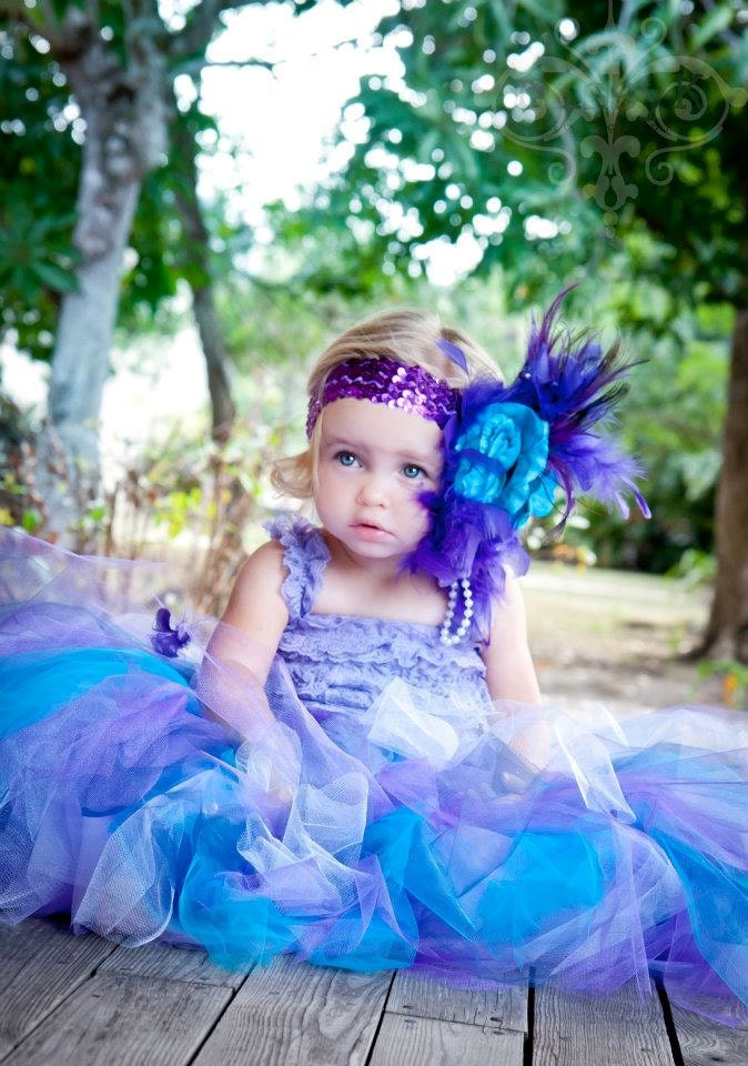 Blue Mist Wonder Tutu Rosette Dress with a Twist
