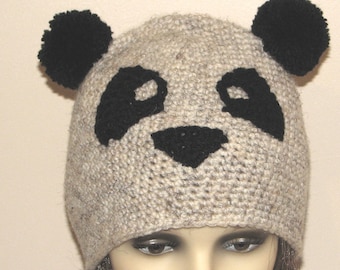 Crochet pattern for Panda hat - INSTANT DOWNLOAD .pdf