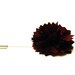 Lapel stick pin Dark burgundy flower