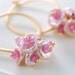 Pink Keshi Keishi Pearl Earrings Gold Jewelry Genuine Ruby Precious Gemstone Complimentary Shipping