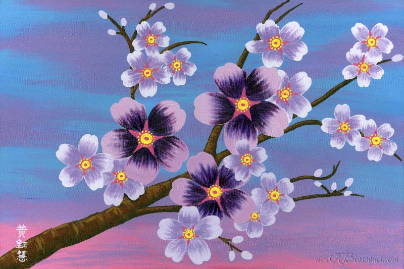 Mother's Day Gift Cherry Blossom Poster Print - FREE U.S. SHIPPING