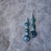 Macrame Earrings Aqua Swirl