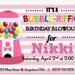 Bubble Gum Birthday Party Printable Invitation