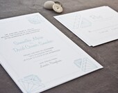 Everly Diamond Wedding Invitation