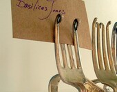 Place Card Holders - Vintage Silver Forks. Set of 30 for Weddings, Events