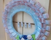Custom BABY - Boy or Girl Wreath Decor - GO GREEN